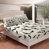 Halloween Bat Pattern Bed Hat Four-Piece Bedding Set Bedroom Dormitory Bedding Decoration