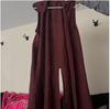 Linen Medieval Open-Front Hooded Robe Cloak