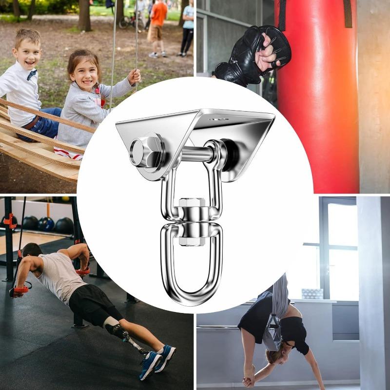1SET 304 ceiling hook stainless steel hook hanging swing hook suitable for hanging chair swing yoga cloth, etc