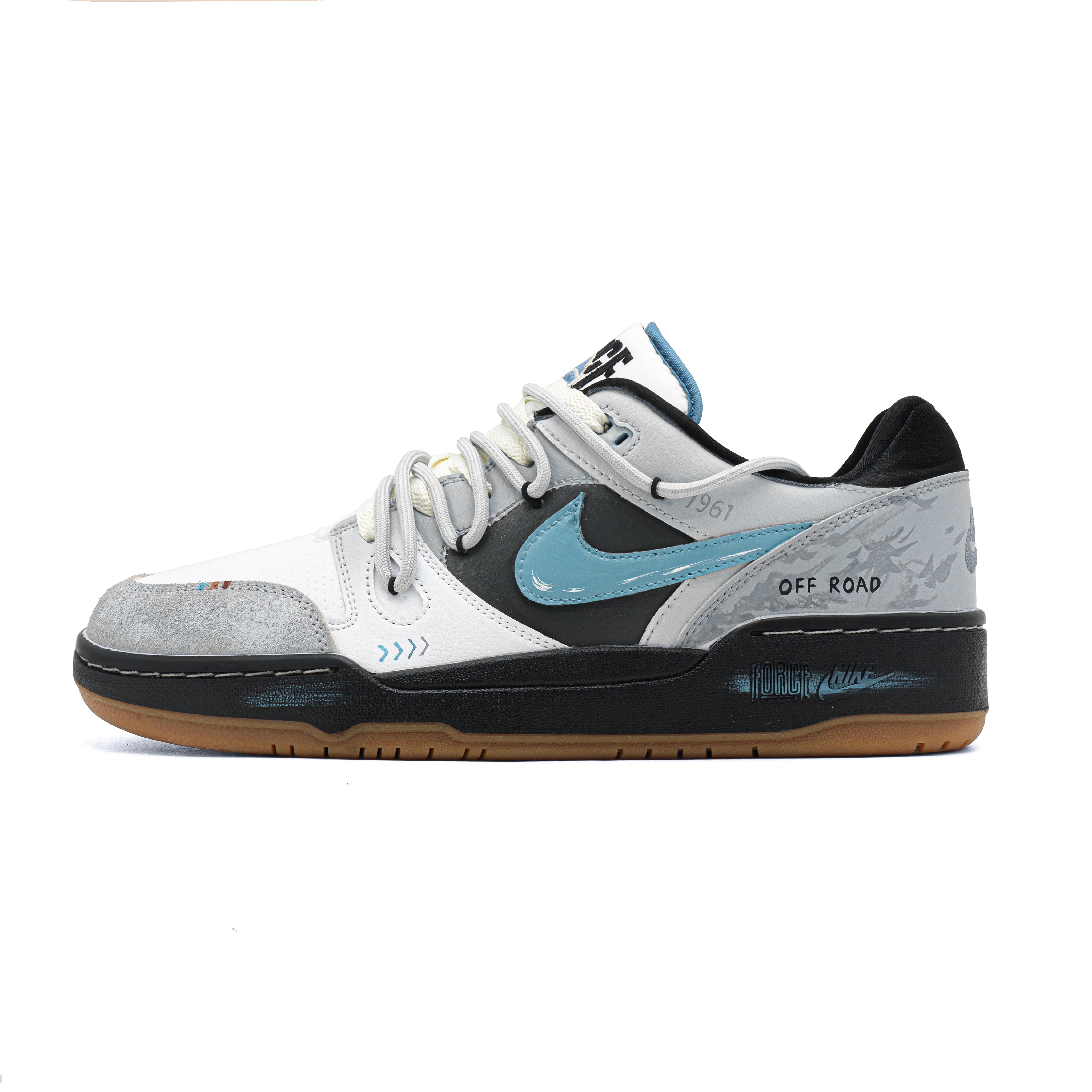 

Nike Full Force Sand Shuo Abrasion Resistant Low top Skateboard Shoes Men s Premium Gray HJ7262-100(Team1600-) 40.5