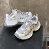 Leather Thick-soled Dad Shoes for Women 2025 New Popular Spring Models Versatile, Lightweight and Soft-soled Breathable Sports and Leisure Shoes