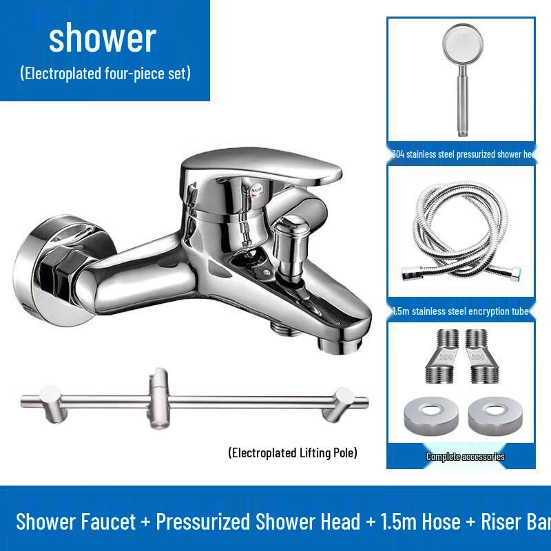 VEMUSE All-Copper Shower Faucet Set
