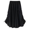 Black Plus Size High Waist Vintage Summer Casual Loose Long for Woman Skirts Womens Skirt