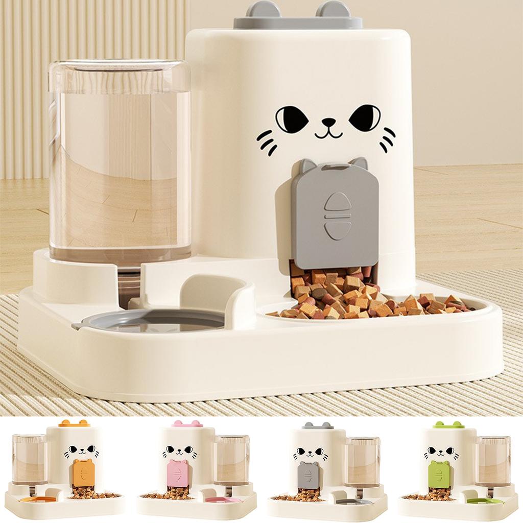 2 In 1 Food And Water Dispenser Set, Small Food And Water Dispenser Set For Small , Cats, Dogs, Puppies