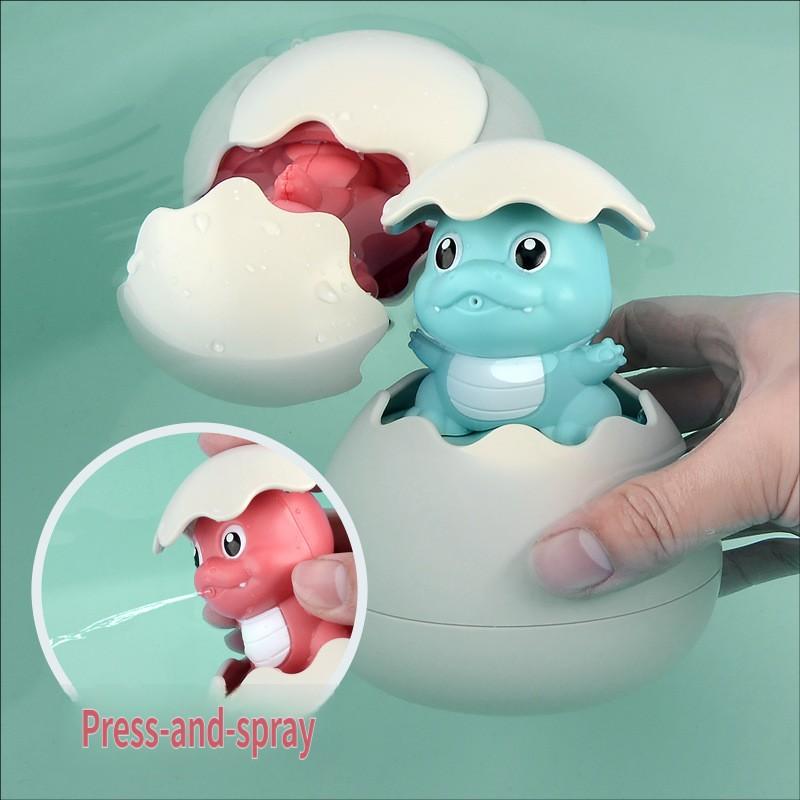 Summer Baby Bath Toy Bathroom Bath Dinosaur Eggs Baby Children Spray Water Little Yellow Duck