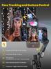 AOCHUAN Smartphone Gimbal Stabilizer Kit with OLED Focus and RGB Light for Video Professional Gimbal for iPhone 15 and Android X Pro Combo 3-Axis