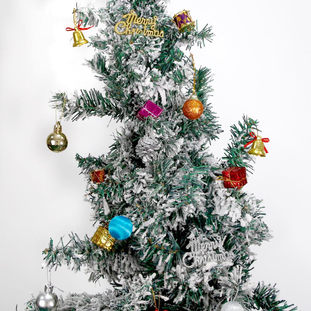 Christmas Ornament Set: Colored Balls & Bells in Gift Box for Tree Decorations & DIY Hanging