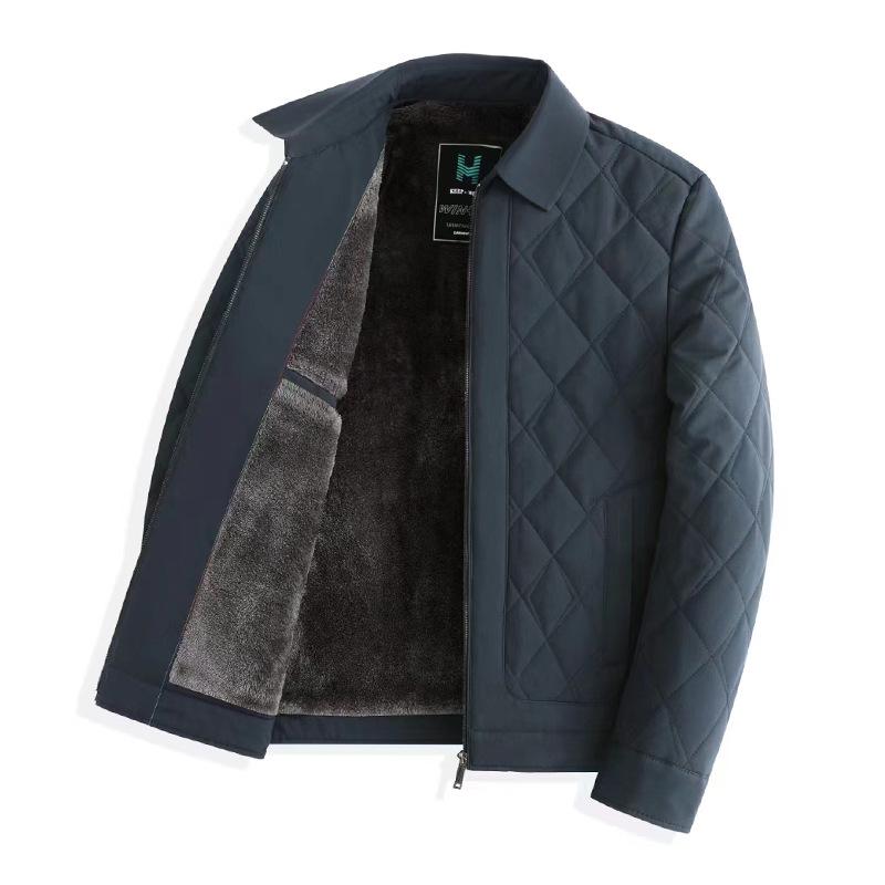 Red Dragonfly Men s Fleece-Lined Winter Lapel Jacket - Warm Outerwear for Autumn/Winter 2XL for 70-78kg
