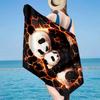 Colorful Panda Love Beach Towel, Super Soft Microfiber, Gift for Her/Him, Birthday, for Pool, Beach, Travel, Home Decor Fan gifts