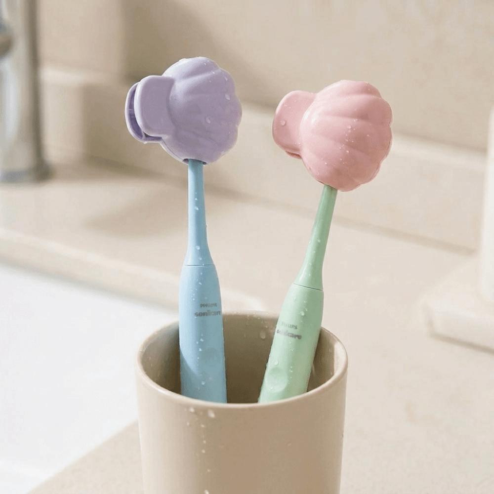 Ventilated Protective Cap Organizer Clip-On Portable Toothbrush Cap Toothbrush Head Cover  Travel