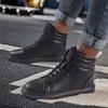 Zapatillas Rojas de Cuero Normal de Caña Alta Botas de Hombre 52 Zapatos Zapatillas de Caña Alta para Hombre Deportivas High-tech Muestras Choes Dropshipping