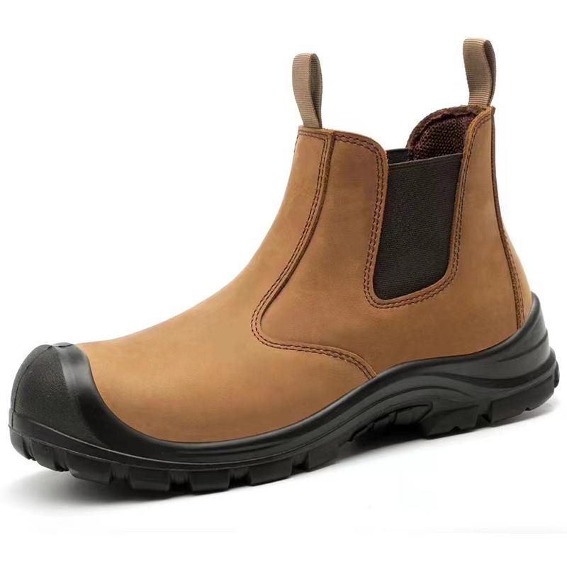 

большой размер мужская мода стальные подноски рабочие ботинки безопасности коровья кожа сварочная обувь рабочий челси ботильоны боты защитная обувь 280 верблюд