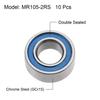 uxcell Bearings MR105-2RS Ball Bearings 0.2 Inch (5 Mm) Inner Diameter 0.4 Inch (10