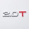 3D Metal 1.5T 1.6T 1.8T 2.0T 2.2T 2.4T 2.5T 2.8T 3.0T Car Sticker Emblem Badge Decal For Mazda KIA Renault TOYOTA BMW Ford Focus
