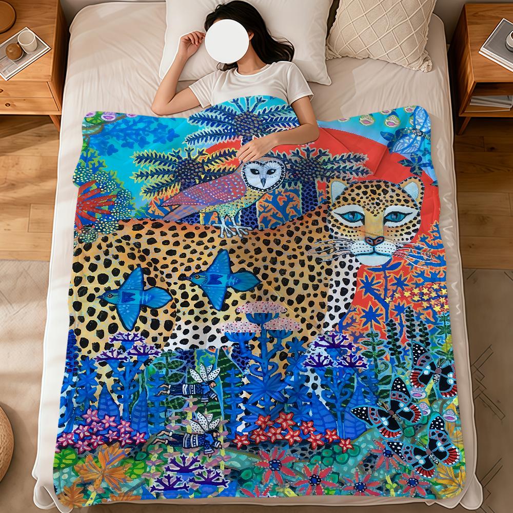 Mode Kunst Vintage K-Knud Grothe Kunst Weiche Warme Plüschdecke Schlafsaal Sofa Wohnzimmer Haustier Zuhause Schlafzimmer Geschenk Nickerchen Zuhause Flanell