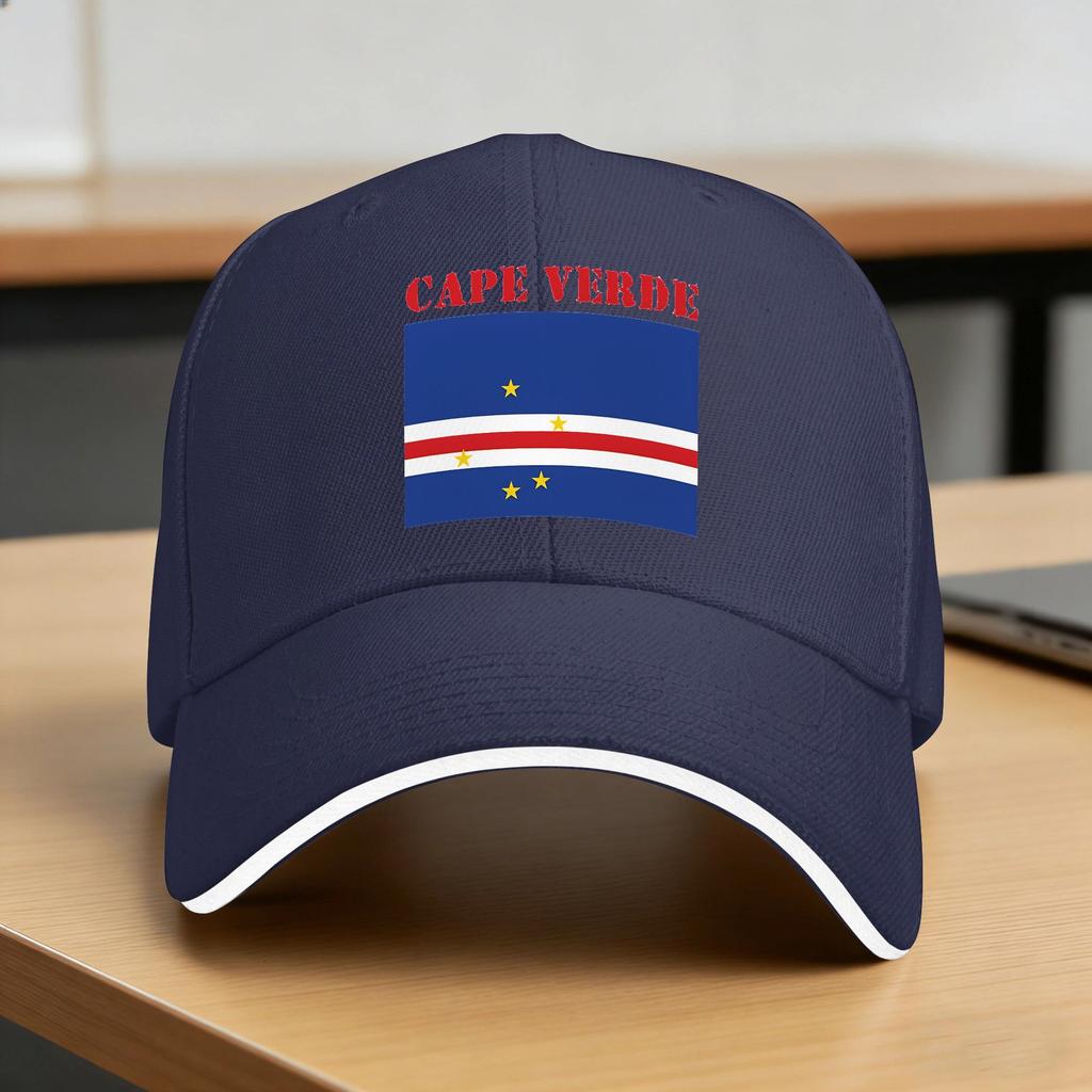 Cape Verde Flag Baseball Cap UnisexTeens Print Trucker Hat Summer Yk Funny Outdoor Sport Dropshipping Baseball Caps