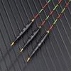 3PCS Fishing Float Bobber Long Tail Wood Fluorescent High Sensitivity Bobber Eye-Catching Bead Float Indicator Fishing Accessory