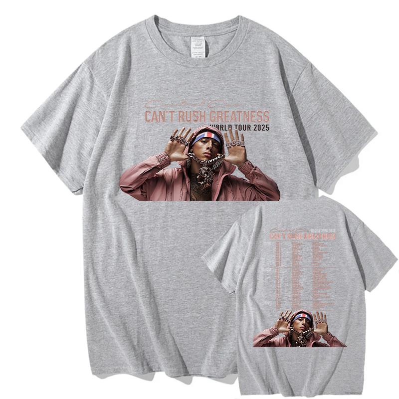Central CEE Album Cant Rush Greatness World Tour Tshirt Cotton Tees 2025 Tshirts Short Sleeve Summer Unisex Graphic Streetwear