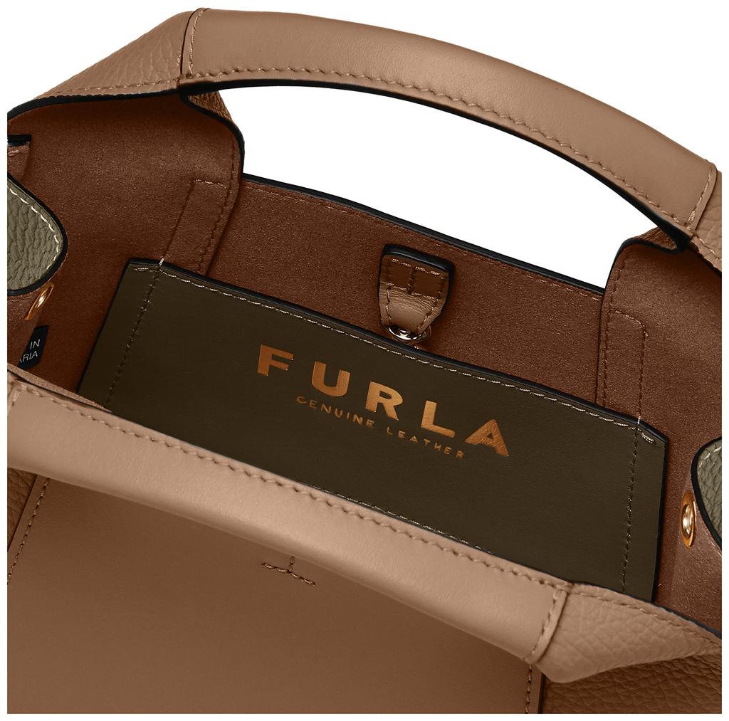 Furla GILDA MINI TOTE Tote Beige Bag,