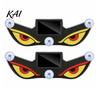 Outdoor Solar Car Lamp Devil Eyes Light Powered LED Dynamic Windshield Ambient USB-C Dual Charging Rechargeable Vehicle with Vibration And Sensor