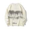 Oversized Streetwear Graphic Print Crewneck Sweatshirt Unisex Loose Fit Long Sleeve Hoodie-Free Pullover Fall
