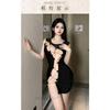Sexy Underwear Small Breasts Show Big Flirting Hip Skirt Women's Sexy Tight Body Temptation No Pajamas Hollow Passion Skirt