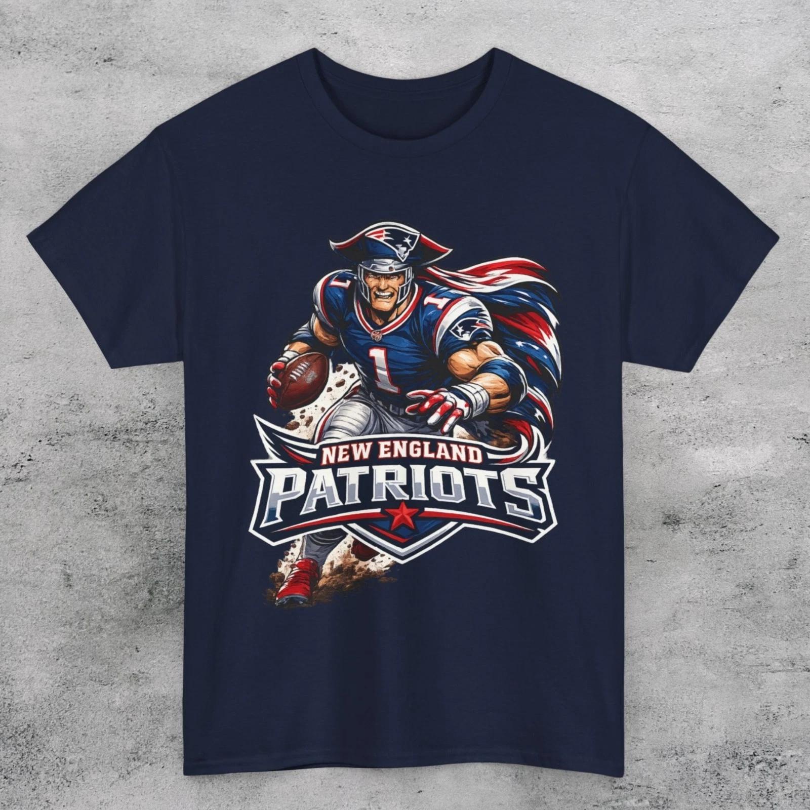 NEW ENGLAND PATRIOTS ART LOGO UNISEX T Shirt L
