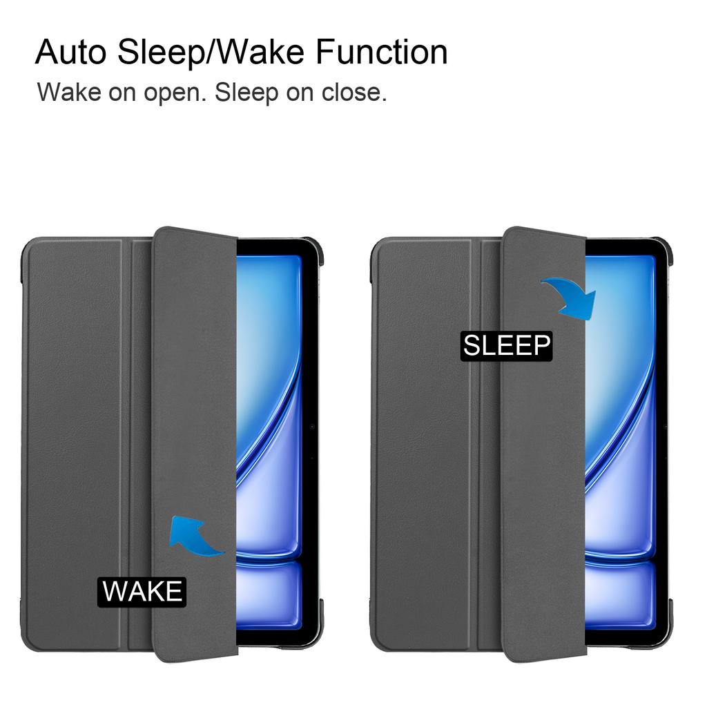 Για iPad Air 11 (2025)/(2024) Θήκη Δερμάτινη με Στήριγμα και Προστασία Πτώσης για Tablet