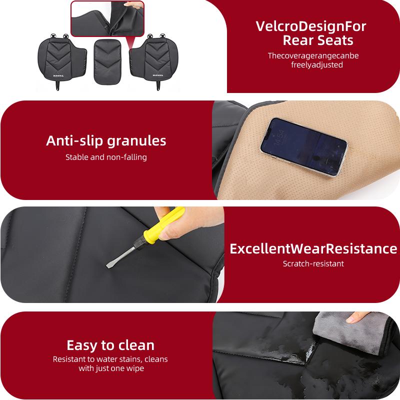 Car Front Rear Seat Cover Cotton Leather Cushion Backrest Protective Mat For Great Wall Haval F7 H6 H2 H3 H5 H7 2026 H8 H9 2025