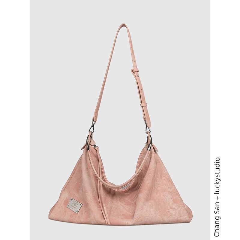 

Kikawa Card Original Retro Soft Leather Fancy Tote Bag Suberry Powder