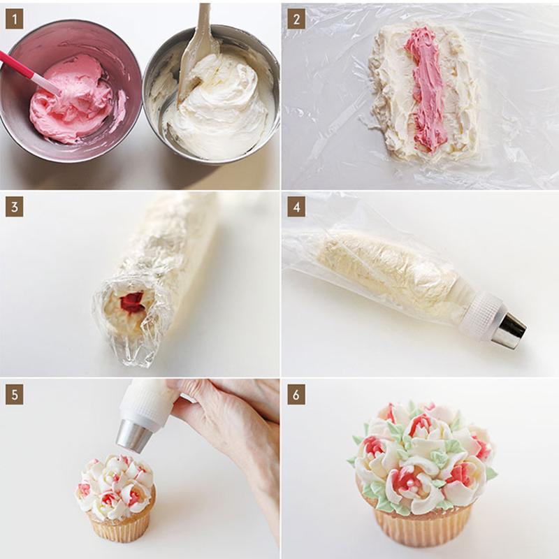 23pcs Torch Leaf Cream Pastry Decorating Tips Set Stainless Steel Russian Tulip Icing Piping Cake Nozzles Cupcake Baking Tools