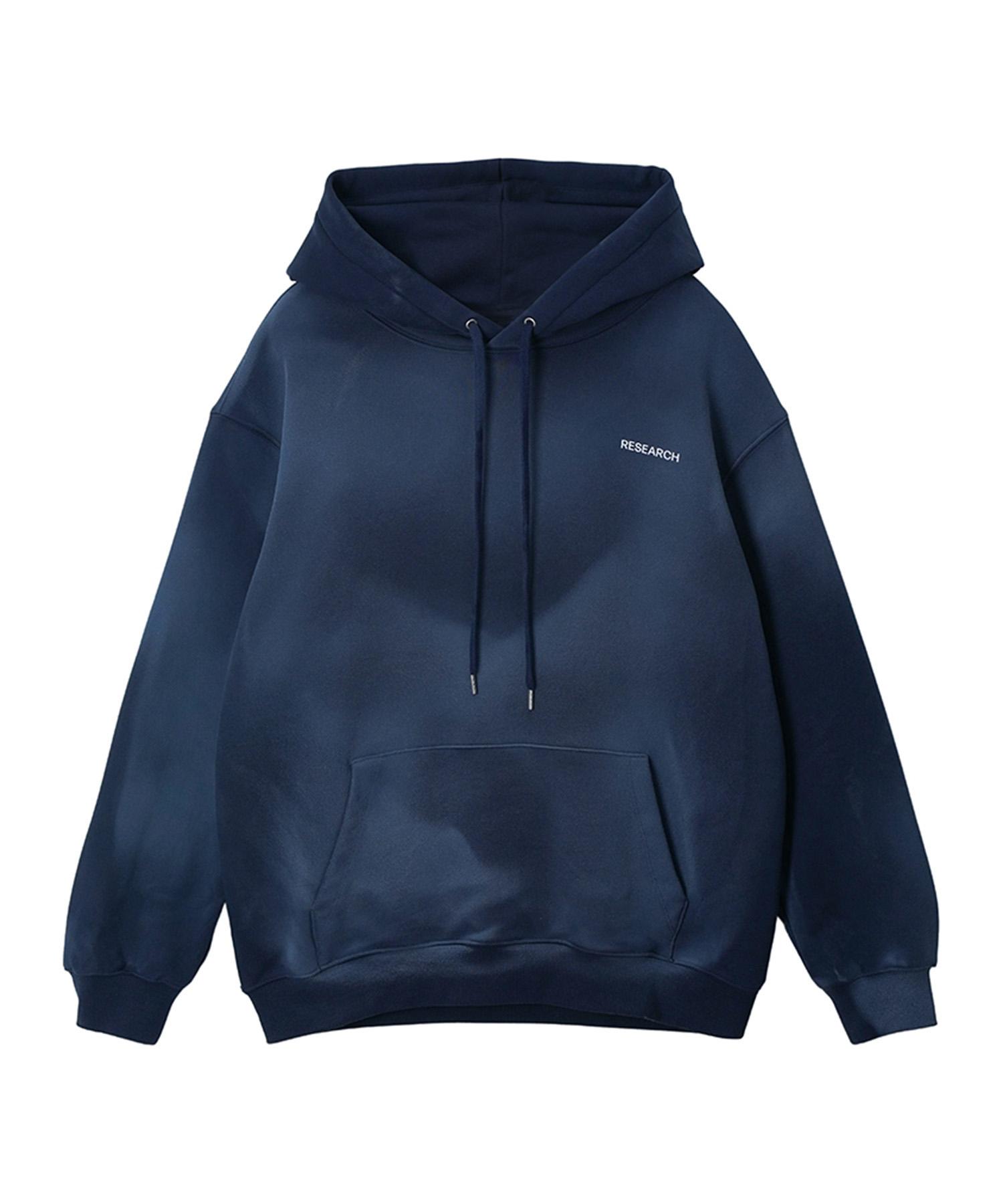 Fdr White Air Brushed Blue Print Hood_Navy S