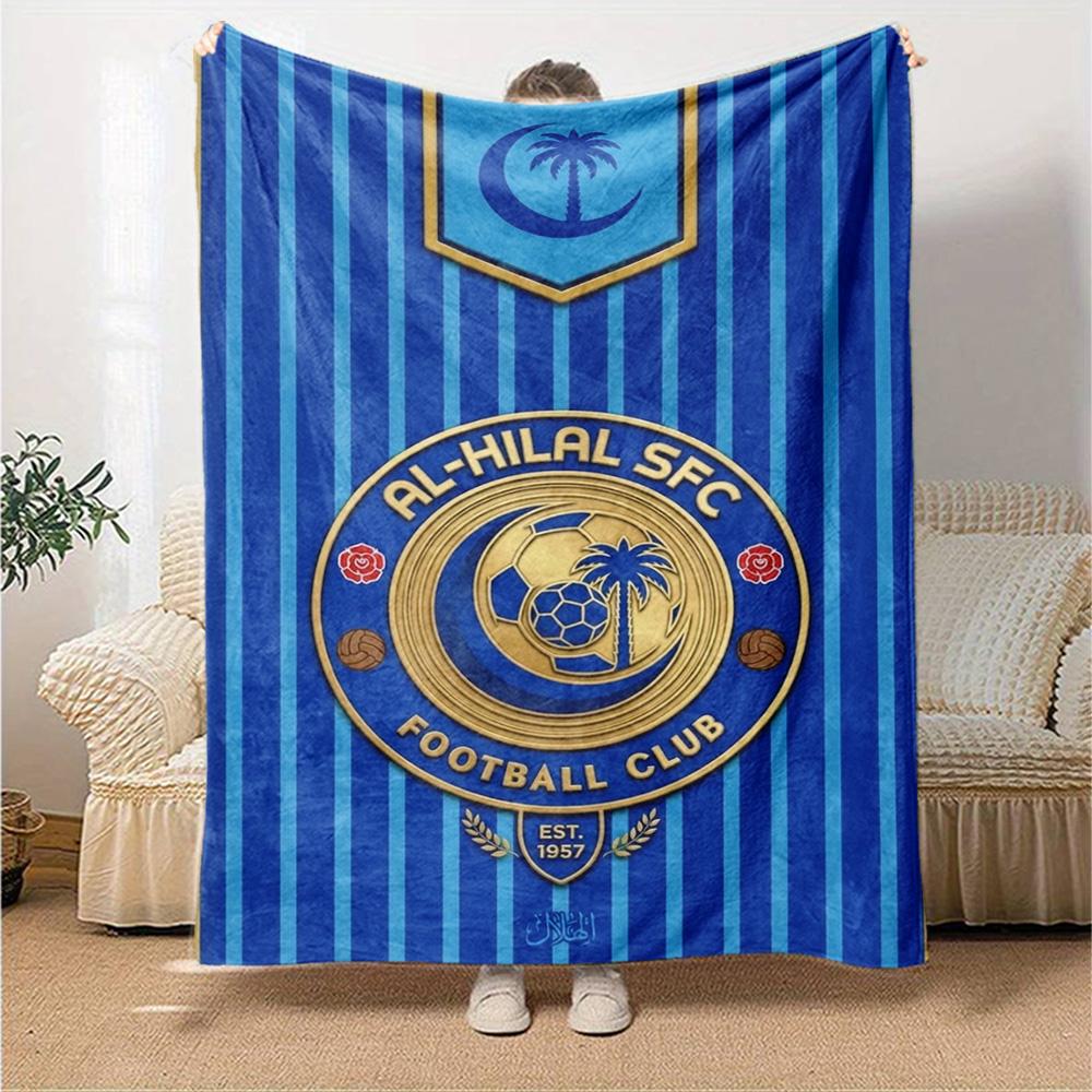 Al-Hilal SFC Print Flannel Blanket High Quality Warm Comfortable Cover for All Seasons Perfect for Gifts Home Decor