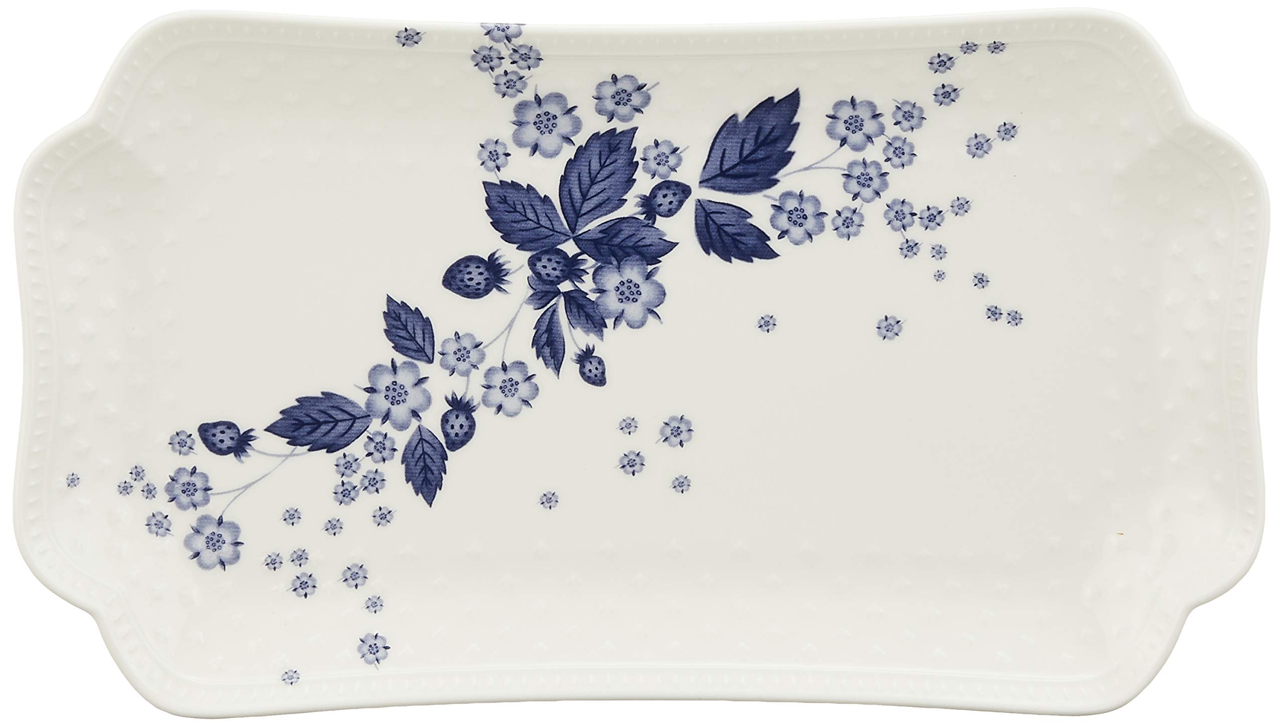 

Wedgwood Strawberry Bloom Indigo Fish Dish, 25.5cm x 14.5cm (Parallel Import) 40000818
