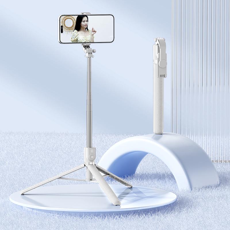 1.7m Portable Selfie Stick & Tripod with Bluetooth Remote for Live Streaming