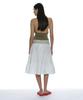 Partimento Woman Tiered Shirred Midi Skirt_Off White