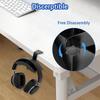 Anti-Scratch Cushion Headset Hanger Metal Desktop Earphone Holder  Office Computer Desk
