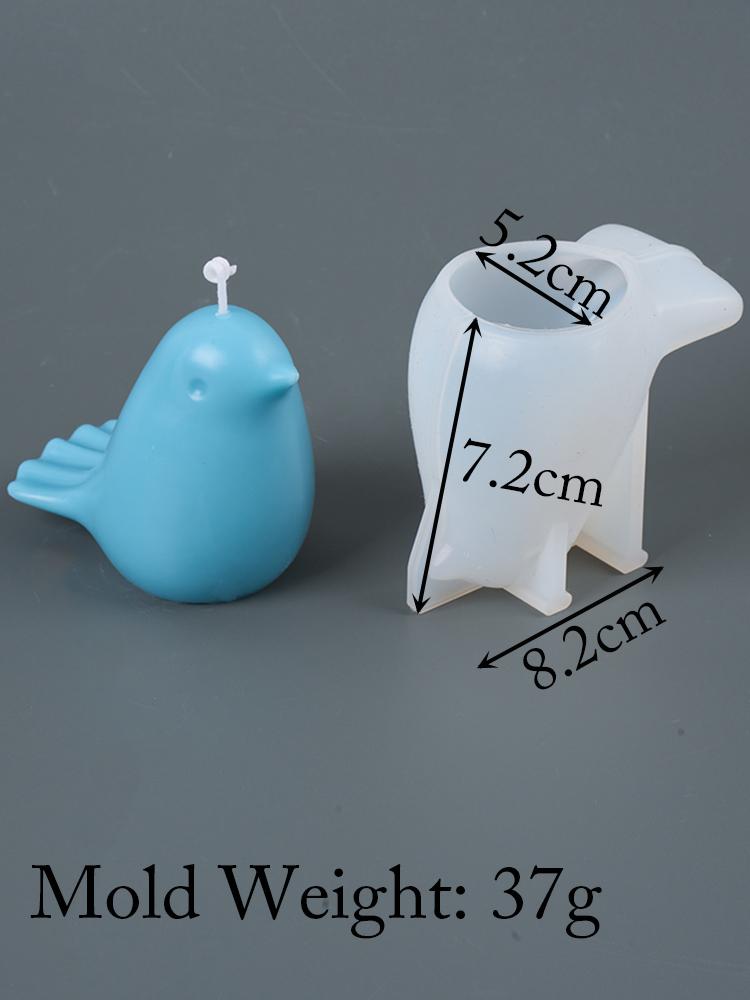 

Силиконовая форма для свечей в виде пухлой птички, имитация, сделай сам, ароматическое животное, формы для украшений, изготовление мыла, гипса, смолы, принадлежности для домашнего декора