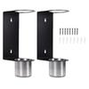 2 Pack Oil Funnel Holders with Removable Catch Cups, Wall Mount Funnel Racks for Garage Workshop