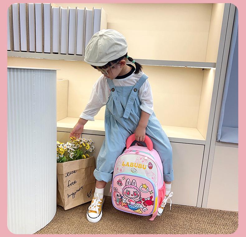 Strapazierfähiger Cartoon-Kinderrucksack - Großes Fassungsvermögen, Leichtgewicht, Schmutzabweisend, Doppelschulter-Design für grenzüberschreitenden Kindergartengebrauch
