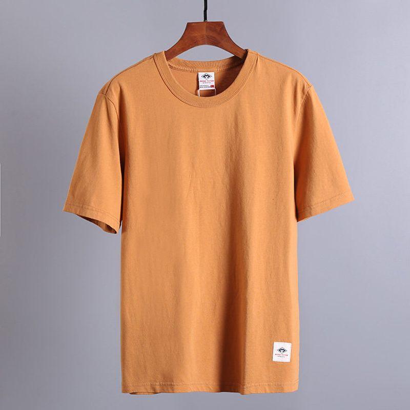 Exported to Japan Export Balance Cargo with Logo Cut off Big Sale Men Summer Factory Original Order Print Pure Cotton Pullover Short Sleeve T-shirt