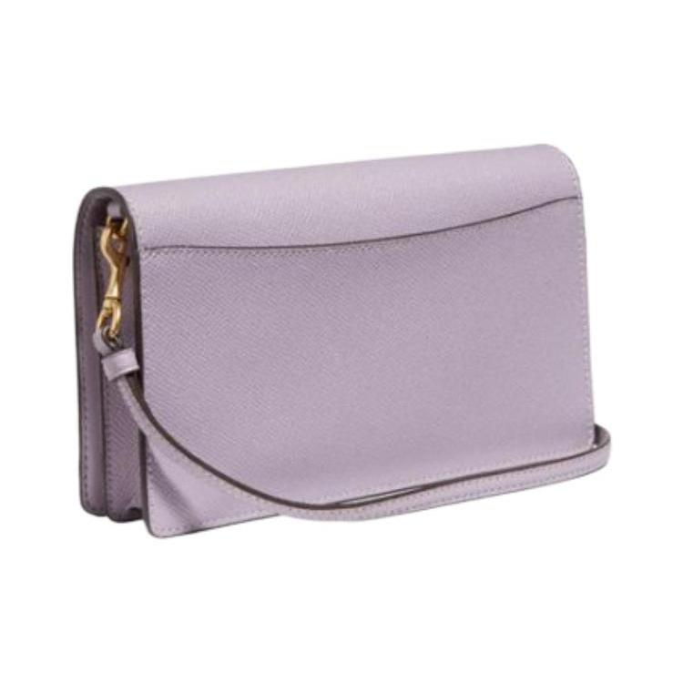 New COACH Hayden Cow Leather Shoulder Bag, Crossbody Bag Women's Taro Purple 89674-B4SOT