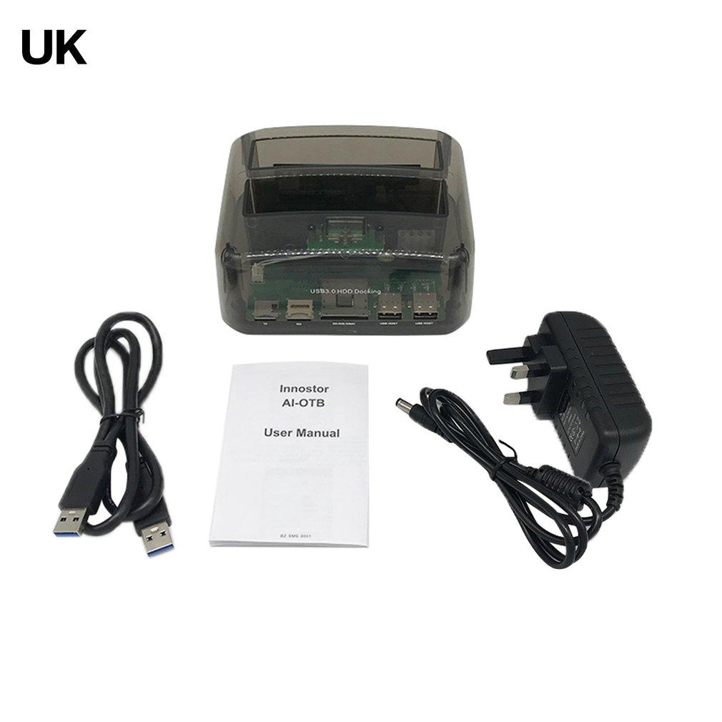 2.5inch/3.5inch USB 3.0 to SATA/IDE Hard Disk Base for HDD Enclosure M2 TF SD Slot Hard Drive Docking Station For TV Laptop