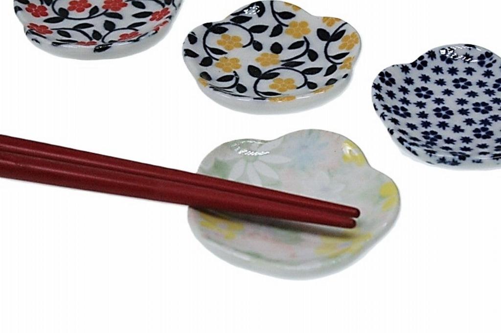 Style Small Flower Floral Chopstick Made in Set of 5 Mino ACS WEB SHOP Yu-Rakui Rests, Japan, 5, Designs, Ware, #5