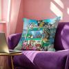 Anime DDigimon Adventure Square DoubleSided Printed Pillow Case Bedroom Bedside Pillow Sofa Cushion Cover