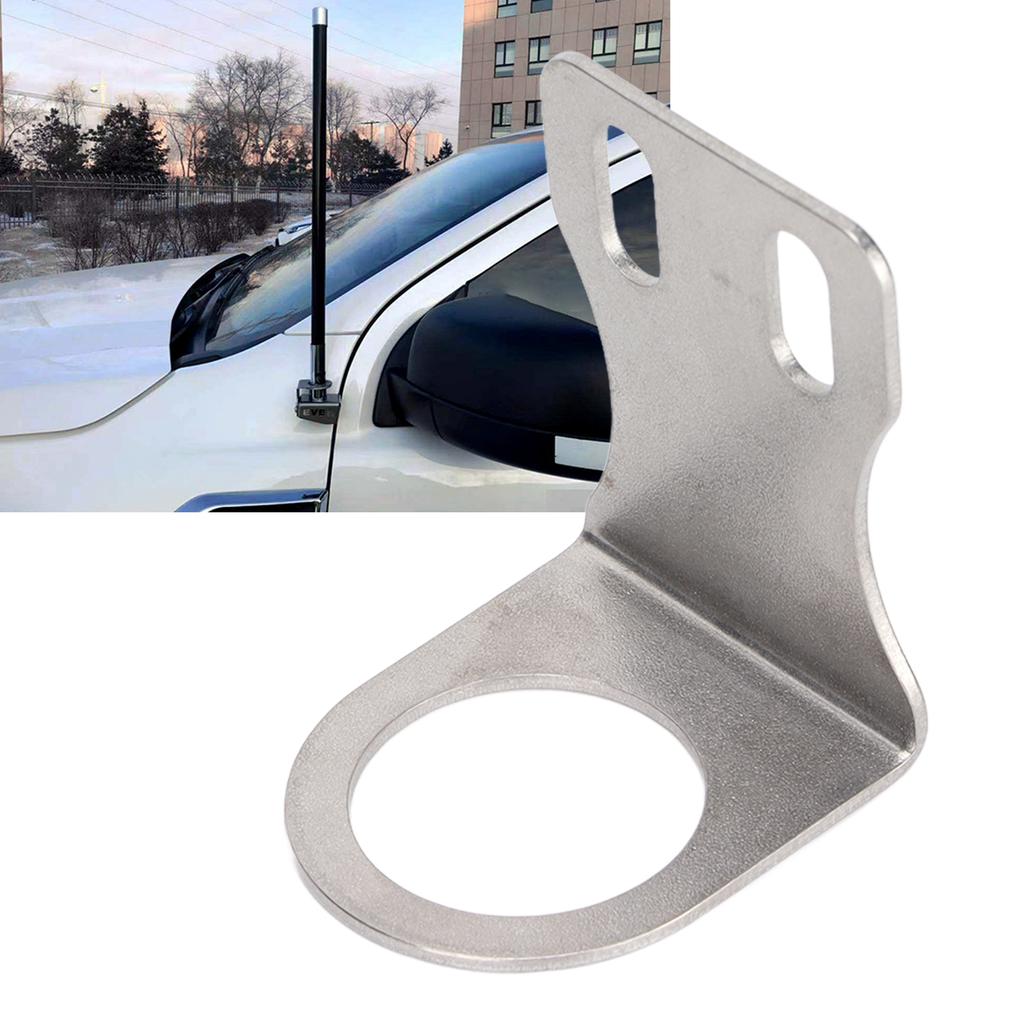 Mobile Radio Bracket Stainless Steel Theft Proof Car Flagpole Security Clip