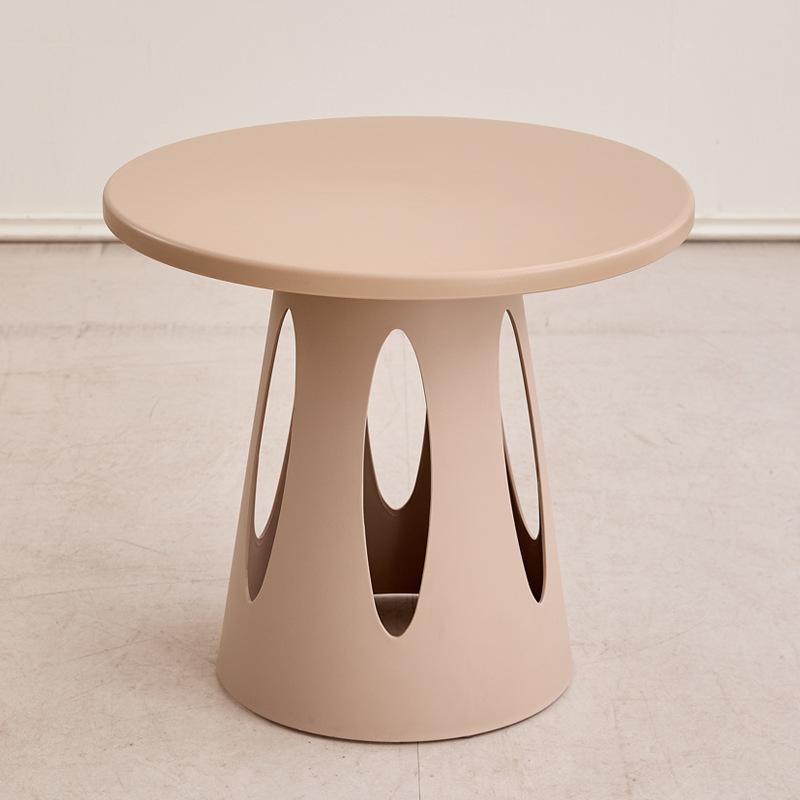 Colorful Hollow Side Table, Modern Minimalist Round End Table, Multifunctional Living Room Accent Furniture for Home Decor