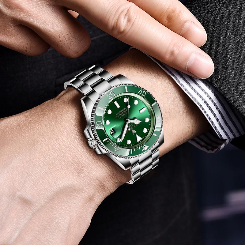 Fashion Sports Waterproof Men's Mechanical Wristwatches Casual Business Luminous Automatic Watch For Men Relogios Masculino