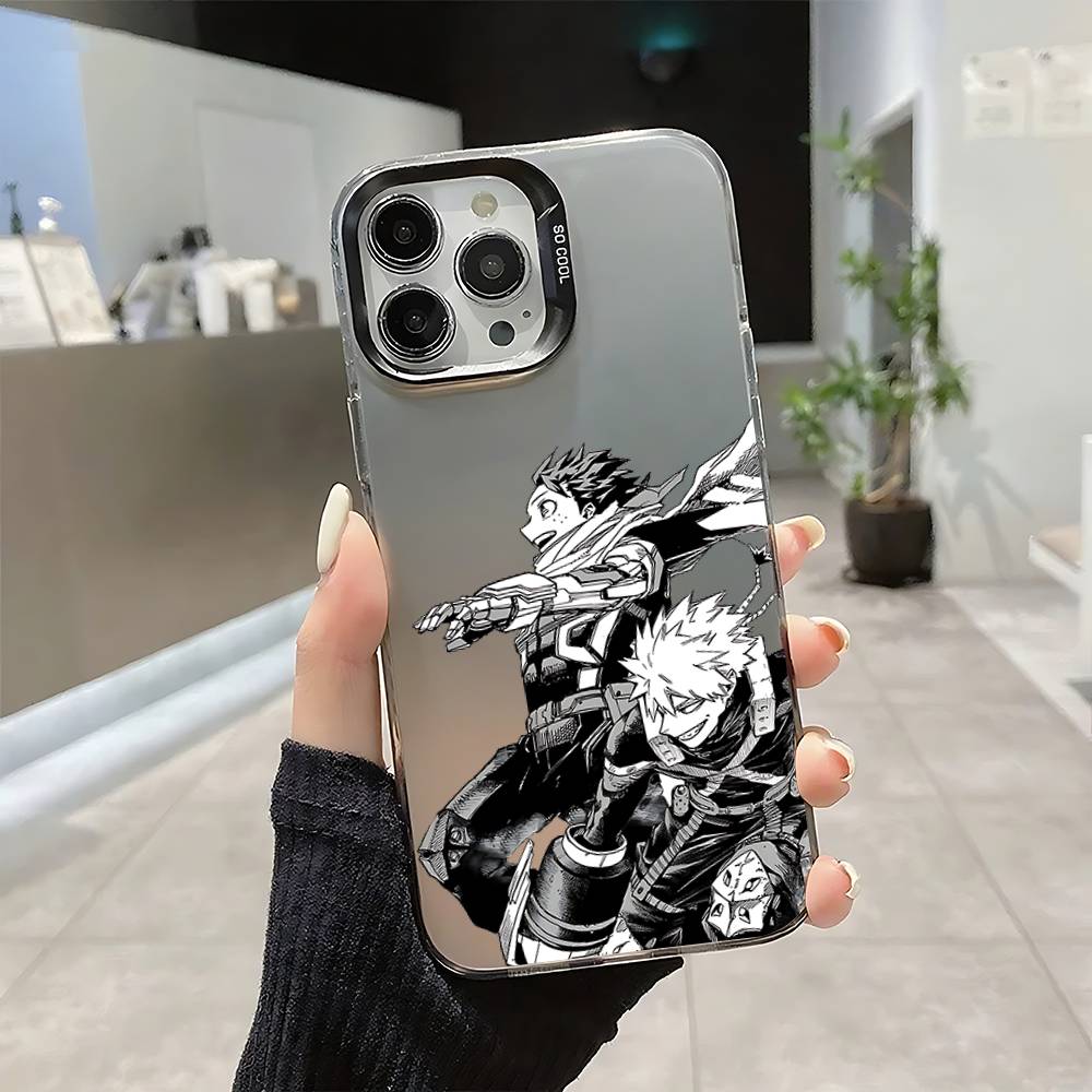 Cool A-My Hero Academia-S Phone Case For IPhone 16 15 14 13 12 11 Pro Max Plus Color Shockproof Back Silver Cover