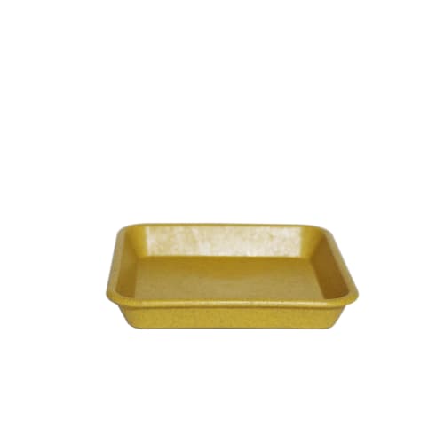 Welzo Momic Square Plate, 12-inch, Yellow [Environmentally friendly, made with approximately 51% rice husks] [Reduced plastic use] [Can be disposed of